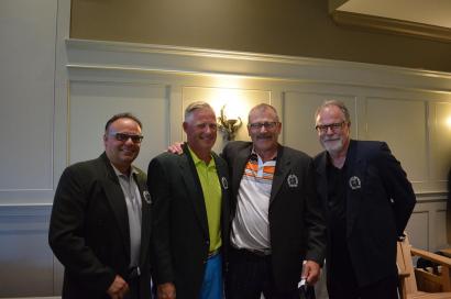 Winning foursome at the 2016 Hickory Dickory Decks Charity Golf Tournament.