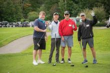 Golfers at the 2021 Hickory Dickory Decks Charity Golf Tournament.