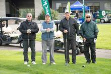 Golfers at the 2021 Hickory Dickory Decks Charity Golf Tournament.