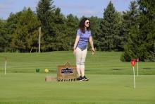 2023 Hickory Dickory Decks charity golf tournament putting contest.