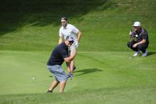 Golfers at the 2023 Hickory Dickory Decks charity golf tournament.